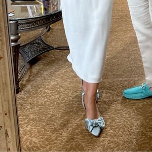 Seychelles neve heel bow heel blue